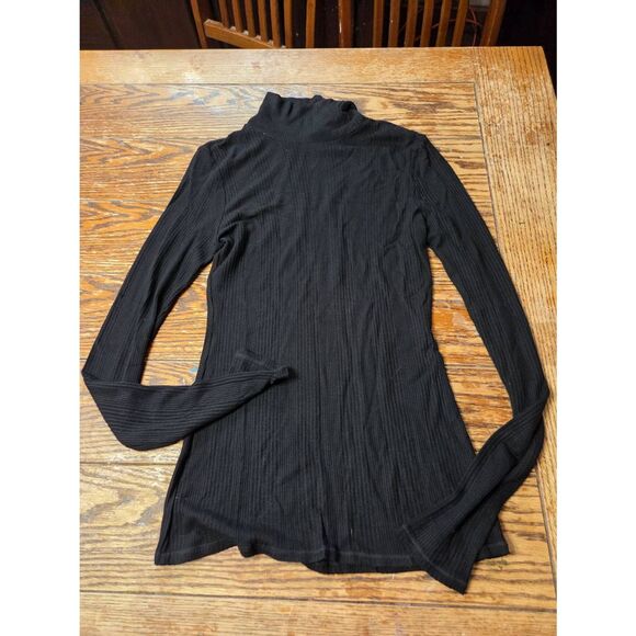 Joah Brown Classic Turtleneck Black Rib sz M/L - Picture 2 of 5